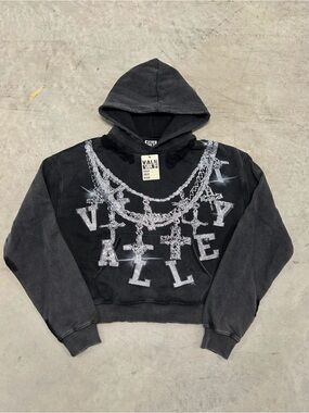 Vale Forever Valley Dreams Bling Necklace Rhinestone Hoodie